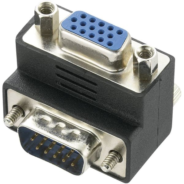 Renkforce RF-4261557 VGA Adapter [1x VGA hane - 1x VGA hona] Svart