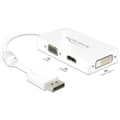 Miniatyrbild 4 av 4: Delock 62655 DisplayPort / VGA / HDMI / DVI Adapter [1x DisplayPort hane - 1x VGA hona, HDMI hona, DVI-hona 24+1 pol] V