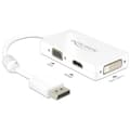 Miniatyrbild 2 av 4: Delock 62655 DisplayPort / VGA / HDMI / DVI Adapter [1x DisplayPort hane - 1x VGA hona, HDMI hona, DVI-hona 24+1 pol] V