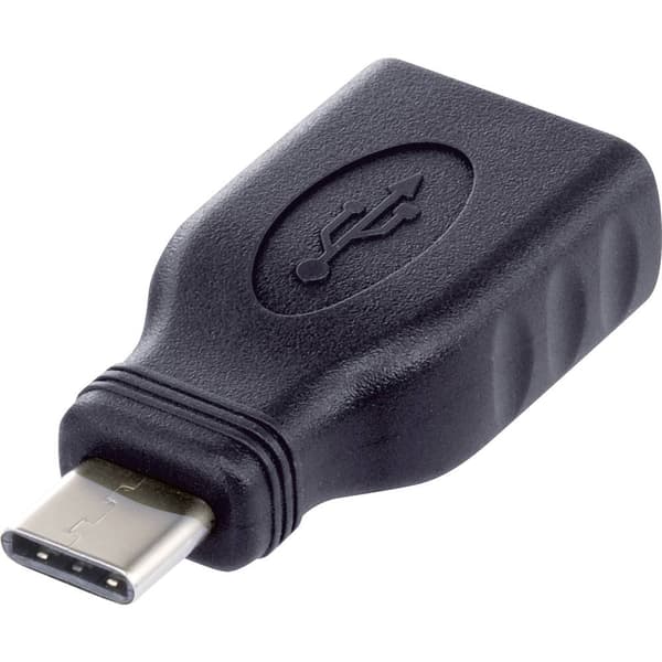 Renkforce USB 2.0 Adapter [1x USB-C® hane - 1x USB 2.0 A hona] rf-usba-10 OTG, guldpläterad kontakt