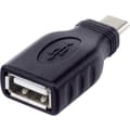 Miniatyrbild 1 av 4: Renkforce USB 2.0 Adapter [1x USB-C® hane - 1x USB 2.0 A hona] rf-usba-10 OTG, guldpläterad kontakt