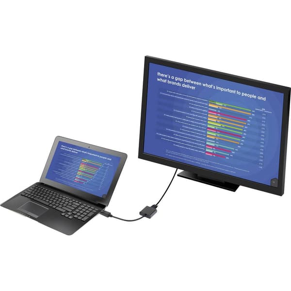 Renkforce RF-4212174 DisplayPort / VGA Adapter [1x DisplayPort hane - 1x VGA hona] Svart guldpläterad kontakt 12.00 cm