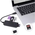 Miniatyrbild 4 av 5: Renkforce 3 Port USB-Hub 3.0 SD-kortläsare Svart