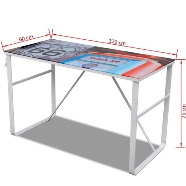 vidaXL Unikt rektangulärt skrivbord