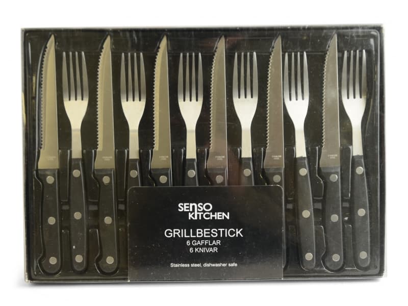 Lihan ja grillin ruokailuvälineet 24 kpl