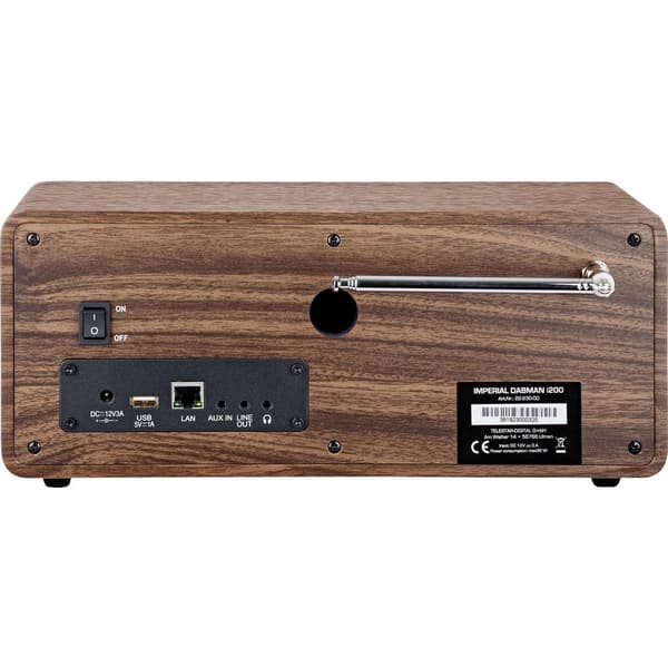 Internet-bordsradio Imperial DABMAN i200 DAB+, FM, Internet Trä