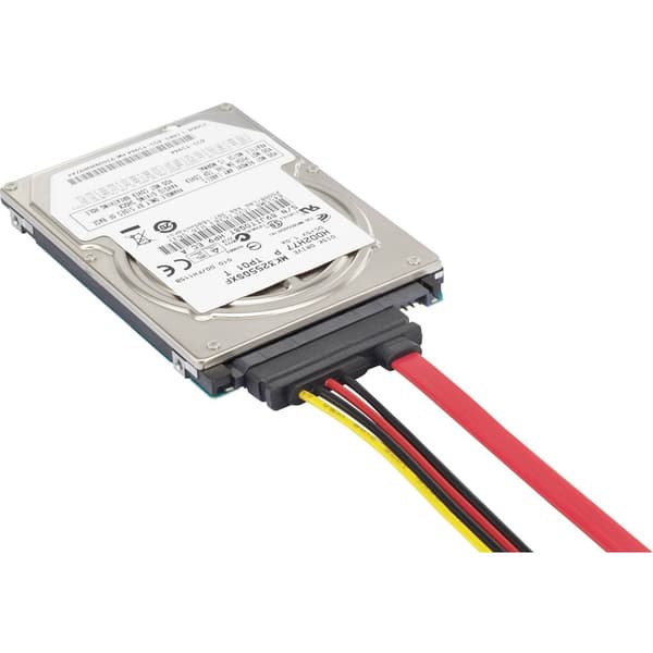 Renkforce Hårddisk Anslutningskabel [1x SATA hona 7-polig, IDE-ström 4-pol hane - 1x SATA-kombi hona 7+15 pol] 0.50 m S