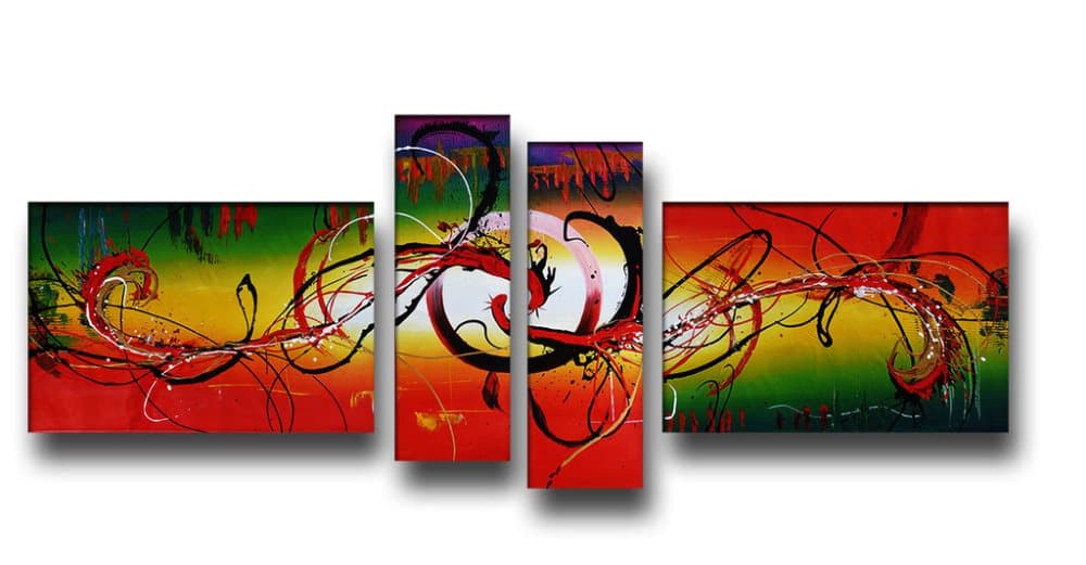 Abstrakt, ingår 4 delar, 250x120 cm