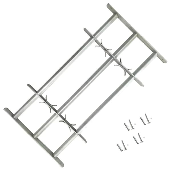 vidaXL Justerbart Fönstergaller för fönster med 3 stänger 500-650 mm