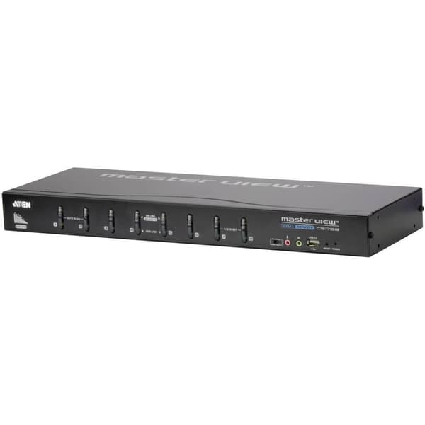 ATEN CS1768 8 Port KVM-switch DVI USB 2048 x 1536 Pixel Svart