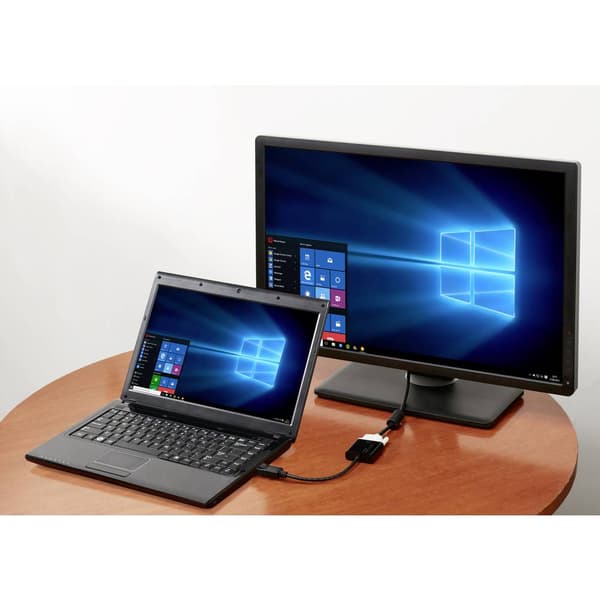 Renkforce RF-4299048 DisplayPort / DVI Adapter [1x DisplayPort hane - 1x DVI-hona 24+5 pol] Svart guldpläterad kontakt