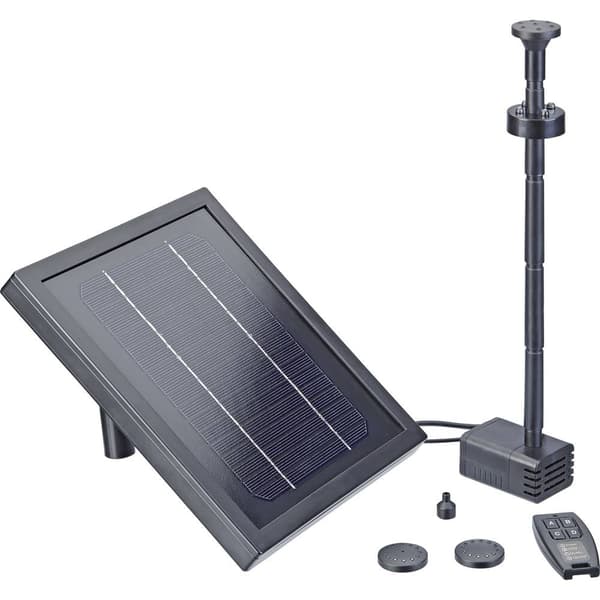 Pontec 43324 PondoSolar 250 Control Solcells-pumpset med belysning, med batterilagring