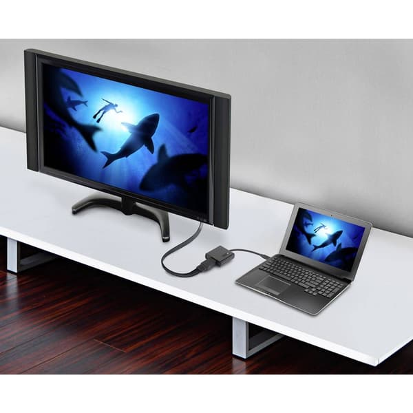 Renkforce RF-4472892 USB / HDMI Adapter [1x USB-C® hane - 1x HDMI hona] Svart guldpläterad kontakt 15.00 cm