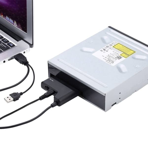 Renkforce Hårddiskar/SSD Adapter [1x USB 2.0 A hane - 1x SATA-kombi hane 7+15 pol] 0.30 m guldpläterad kontakt