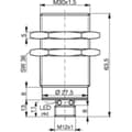 Miniatyrbild 2 av 2: Contrinex Beröringsfri givare induktiv M30 infälld PNP DW-AS-703-M30-002