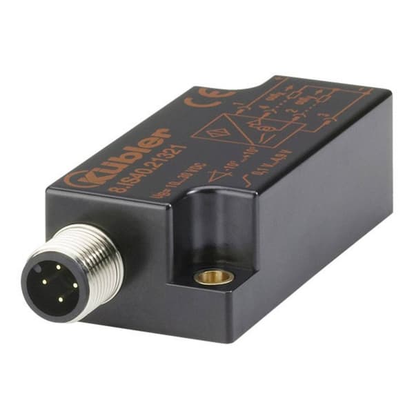 Kübler Automation Inklinometer-sensor IS40 8.IS40.21321 Mätområde: -10 - +10 ° Analog spänning M12, 5 polig