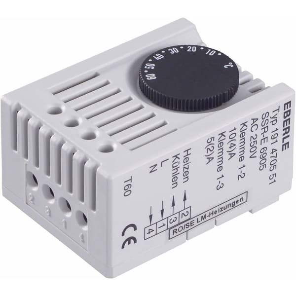 Eberle Värmetermostat för skåp SSR-E 6905 230 V/AC 1 switch (L x B x H) 46 x 34.5 x 67 mm 1 st