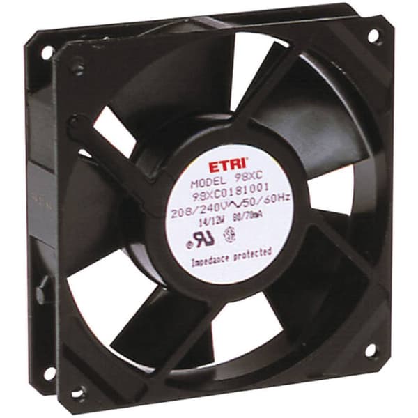 Ecofit 98XH0181000 Axialfläkt 240 V/AC 1860 l/min (L x B x H) 119 x 119 x 25.9 mm