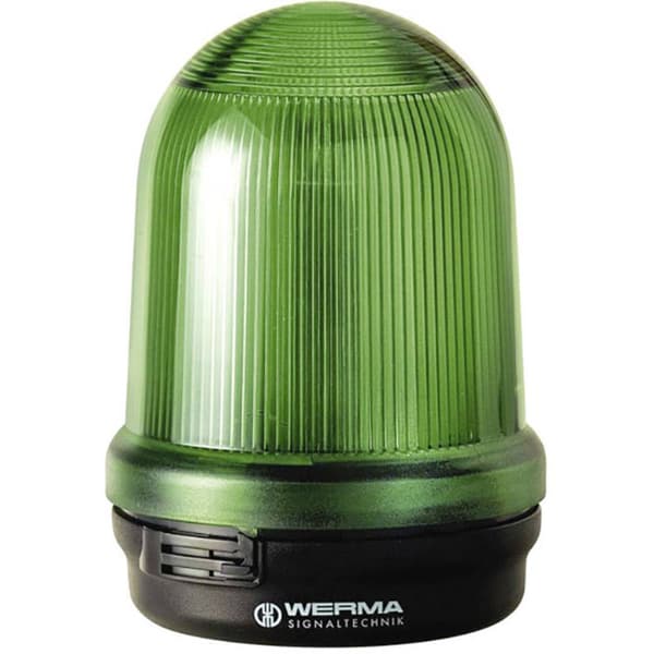 Werma Signaltechnik Signallampa 826.200.00 826.200.00 Grön Kontinuerligt ljus 12 V/AC, 12 V/DC, 24 V/AC, 24 V/DC, 48 V/