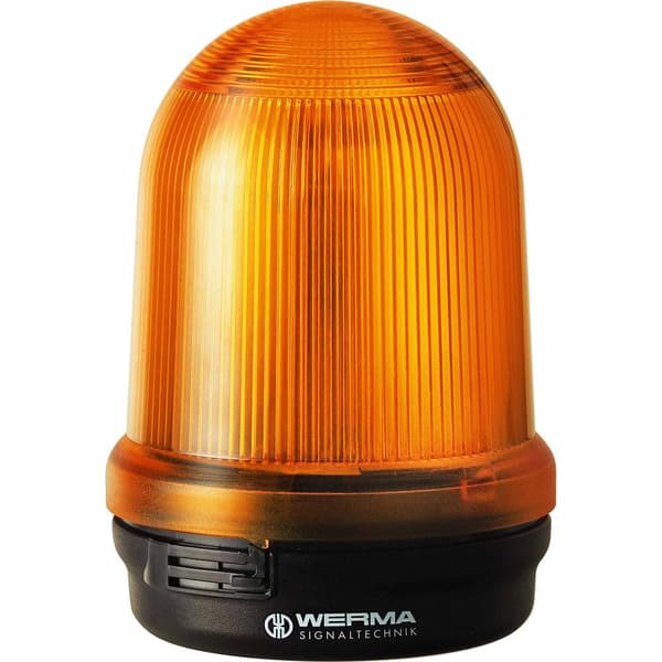 Werma Signaltechnik Signallampa 826.300.00 826.300.00 Gul Kontinuerligt ljus 12 V/AC, 12 V/DC, 24 V/AC, 24 V/DC, 48 V/A