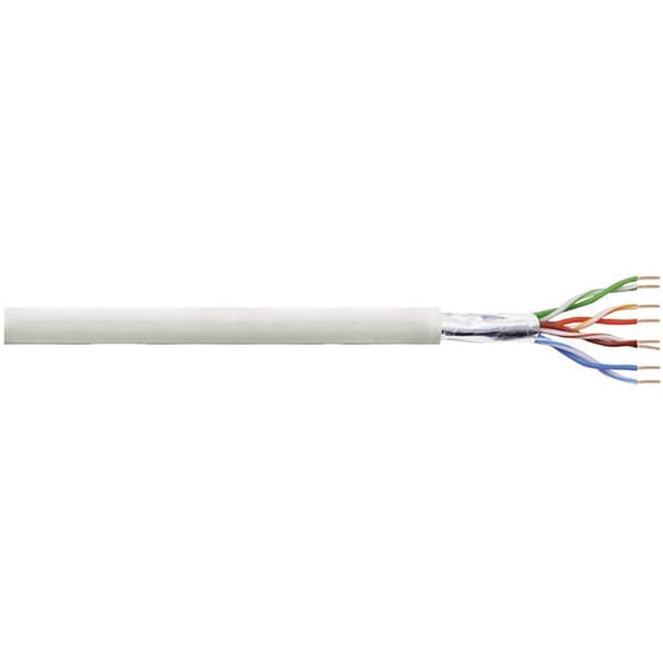 LogiLink CPV0013 Nätverkskabel CAT 5e F/UTP 4 x 2 x 0.13 mm² Grå 100 m