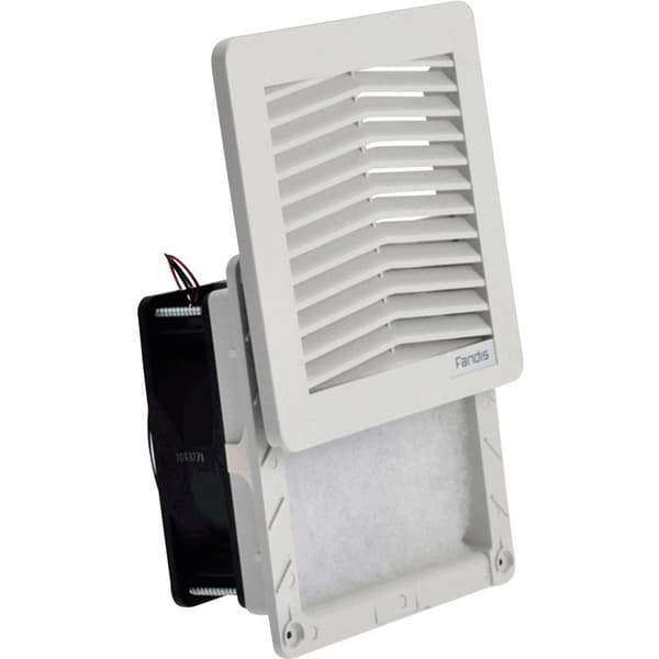 Fandis FF12D24UN Skåpfläkt 24 V/DC 7.4 W (B x H x D) 150 x 150 x 65.3 mm 1 st
