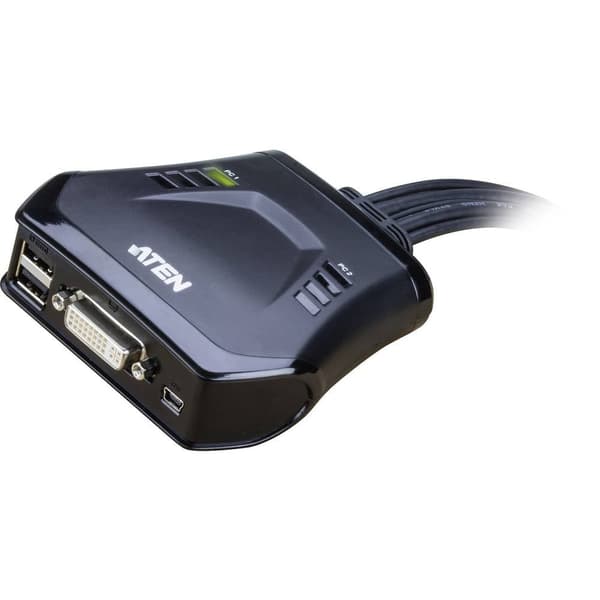 ATEN CS22D-AT 2 Port KVM-switch DVI USB 1920 x 1200 Pixel