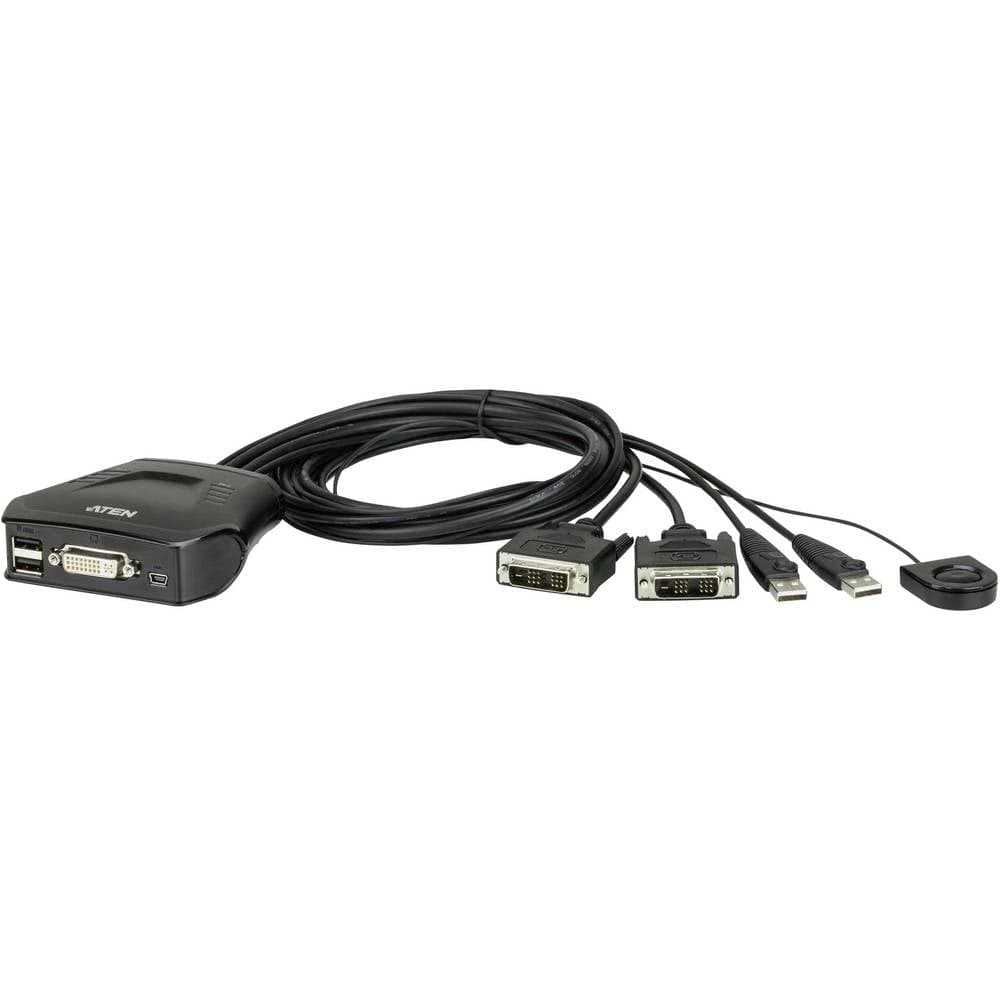 ATEN CS22D-AT 2 Port KVM-switch DVI USB 1920 x 1200 Pixel