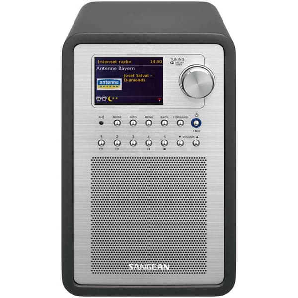 Internet-bordsradio Sangean WFR-70 (SmartLink 1) DAB+, FM, Internet Spotify-connect, DLNA-kompatibel Grå