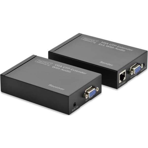 Digitus DS-53400 VGA Förlängning via nätverkskabel RJ45 300 m