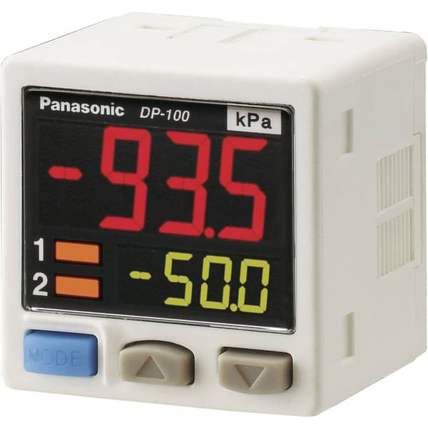 Panasonic Trycksensor 1 st DP-111-E-P-J -1 bar till 1 bar M8, 4 polig (L x B x H) 42.5 x 30 x 30 mm