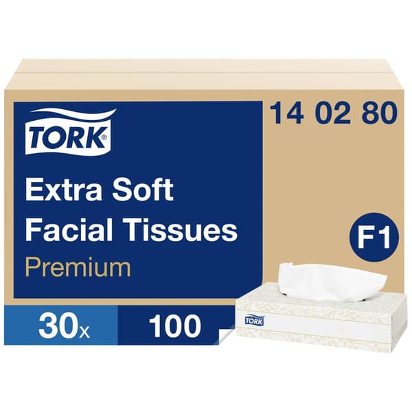 TORK 140280 Sminkborttagningsservetter Vit 3000 st