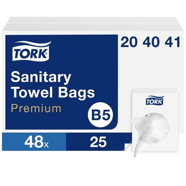 TORK 204041 Hygienpåse Vit 1200 st