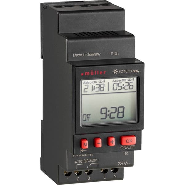 Müller SC 18.13 easy 230V 50-60Hz Digitalt kopplingsur digital 230 V/AC 4000 W