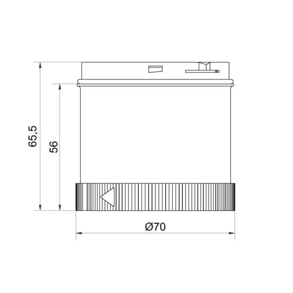 Werma Signaltechnik Signalpelarelement 64743075 64743075 LED Vit 1 st