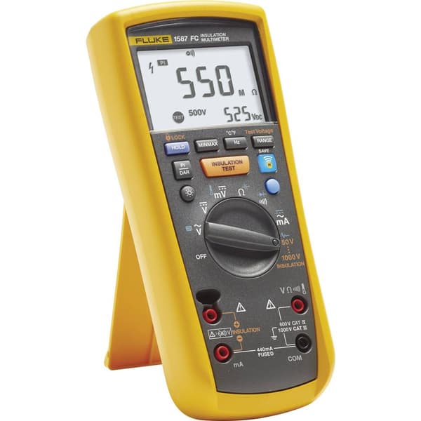 Fluke 1587 FC Isolationsprovare 50 V, 100 V, 250 V, 500 V, 1000 V 2 GΩ
