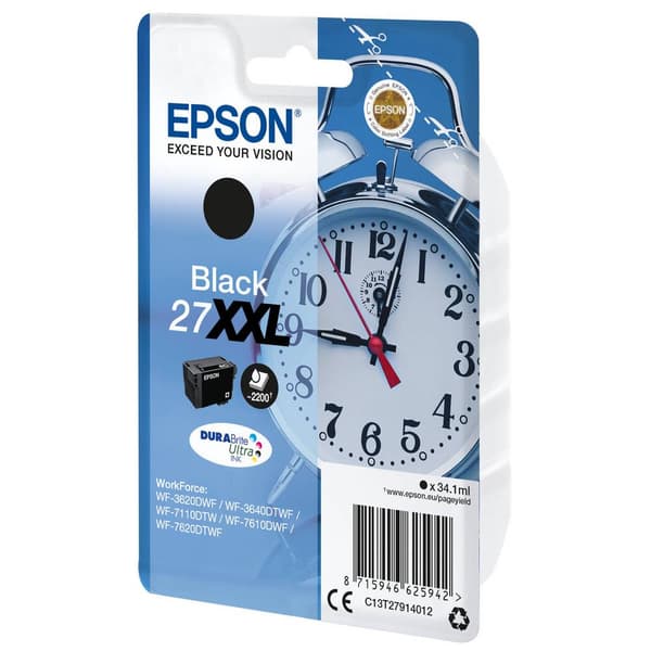Epson Bläck T2791, 27XXL Original Svart C13T27914012