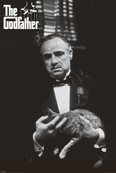 The Godfather - Cat B/W (Gudfadern)