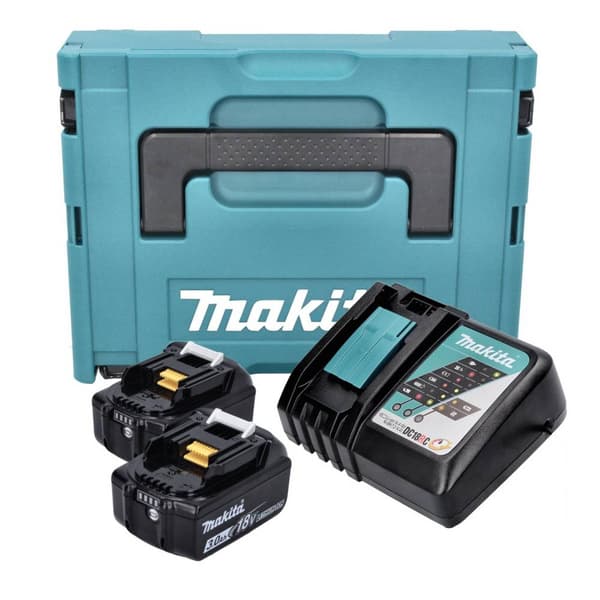 Makita 197952-5 Verktygsbatteri och laddare 18 V 3 Ah Li-Ion