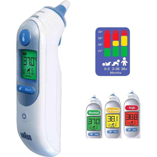 Braun IRT 6520 Thermoscan 7 Infraröd febertermometer Förvärmd mätspets