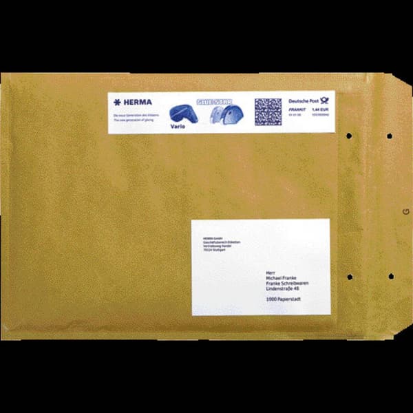 Herma 4319 Frankeringsetiketter 163 x 45 mm Papper Vit 1000 st Permanent Frankeringsmaskin