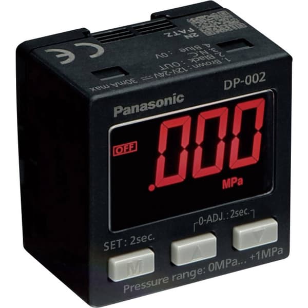 Panasonic Trycksensor 1 st DP-001-P -1 bar till 1 bar (L x B x H) 25 x 30 x 30 mm