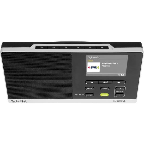 Väskradio TechniSat DigitRadio 215 SWR 4 - Edition DAB+, FM Svart