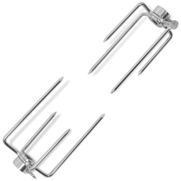 vidaXL grill rotisseri spydgafler 2 stk stål