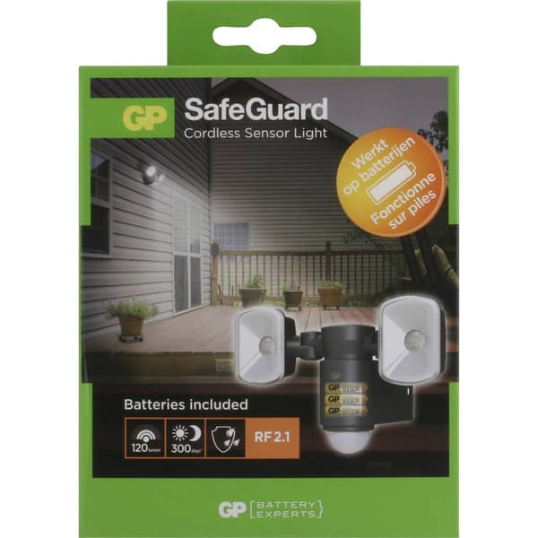 GP GPSWRF2.1SFG170 GPSWRF2.1SFG170 LED-utomhusspotlight med rörelsedetektor Neutralvit