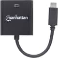 Miniatyrbild 3 av 4: Manhattan 151771 USB / VGA Adapter [1x USB 3.2 Gen 1 C hane (USB 3.1) - 1x VGA hona] Svart Färgkodad, Flexibel, Foliesk