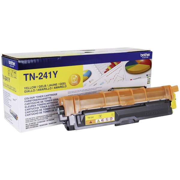 Brother Toner TN-241Y Original Gul 1400 sidor TN241Y