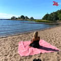 Miniatyrbild 1 av 5: Sandfri Matta - 2x2 meter rosa
