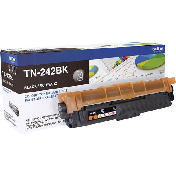 Brother Toner TN-242BK Original Svart 2500 sidor TN242BK