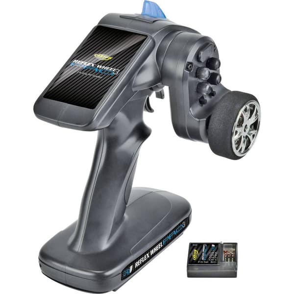 Carson Modellsport Reflex Wheel Pro III 2.4 GHz 11,1V Sändare med pistolgrep 2,4 GHz Antal kanaler: 2 inkl. mottagare